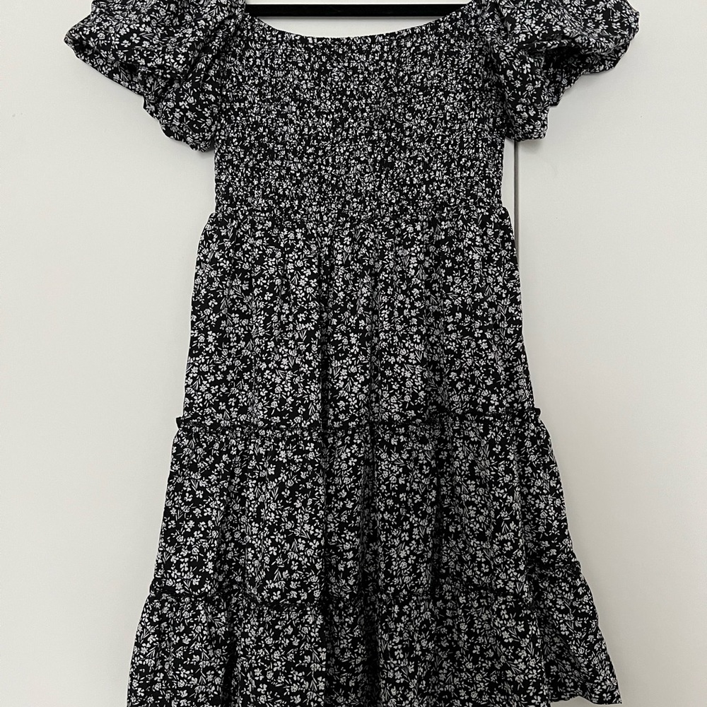 Smocked babydoll dress